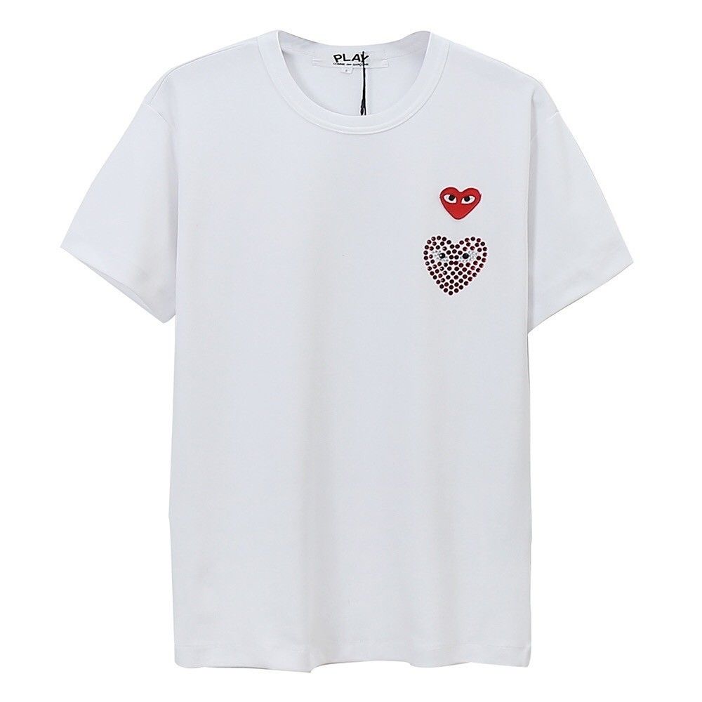 Skin  Products Drill Breathable New Fabric Ms. Embroidered T-Shirt Love Embroidery Summer Fine Exquisite and Workmanships Hot Soft Casual