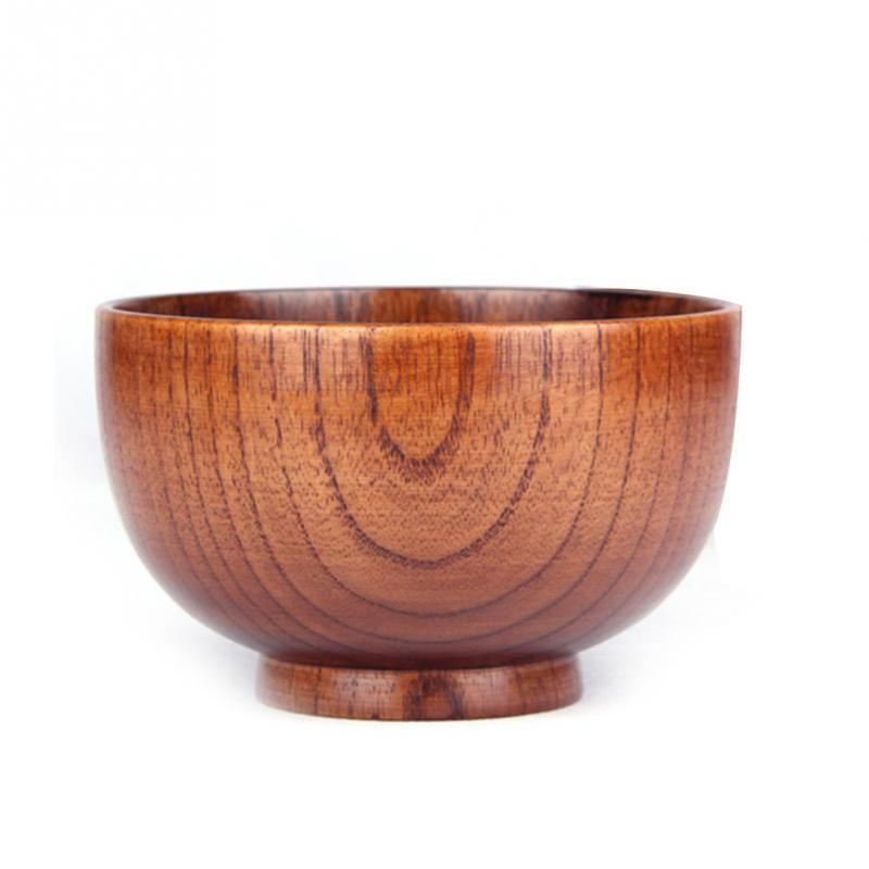 Natual Jujube Wood Round Rice Noodle Bowl Salad Kitchen Natual Jujube Wood Round Rice Noodle Bowl Salad Kitchen Handmade Children Fruit Original Wooded Bowls Tools Bamboo Wooden With