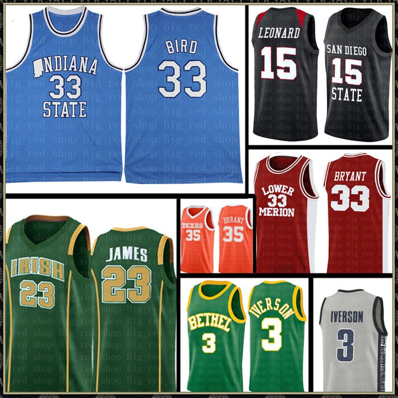 2019 NCAA 33 Brid Indiana State University Jersey LeBron 23 James Kawhi