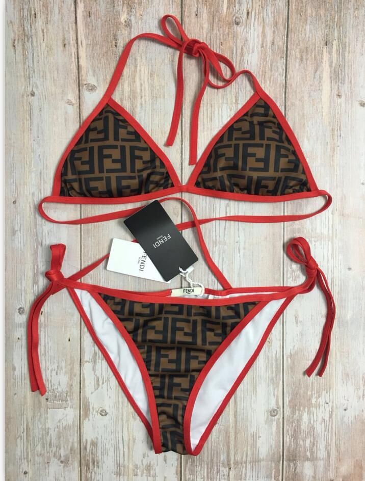 2020 Summer Cloth SEXY Triangulation Bikini Pure Color Swimsuit Summer ...