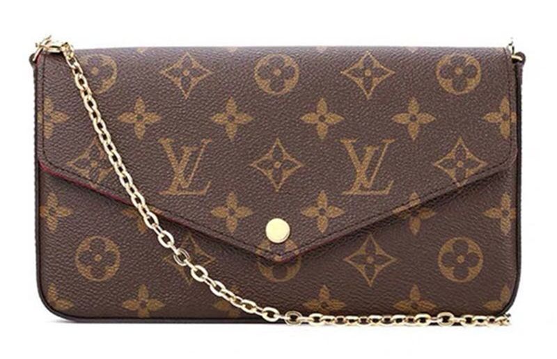 Compre Nueva LV LOUIS VUITTON las Mujeres Del Monograma De La Flor Pochette FELICIE Epi Los ...