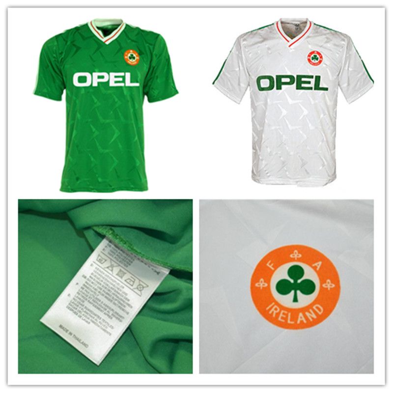 2021 Top Thailand 1990 1992 Ireland RETRO Soccer Jerseys Republic Of Ireland National Team ...