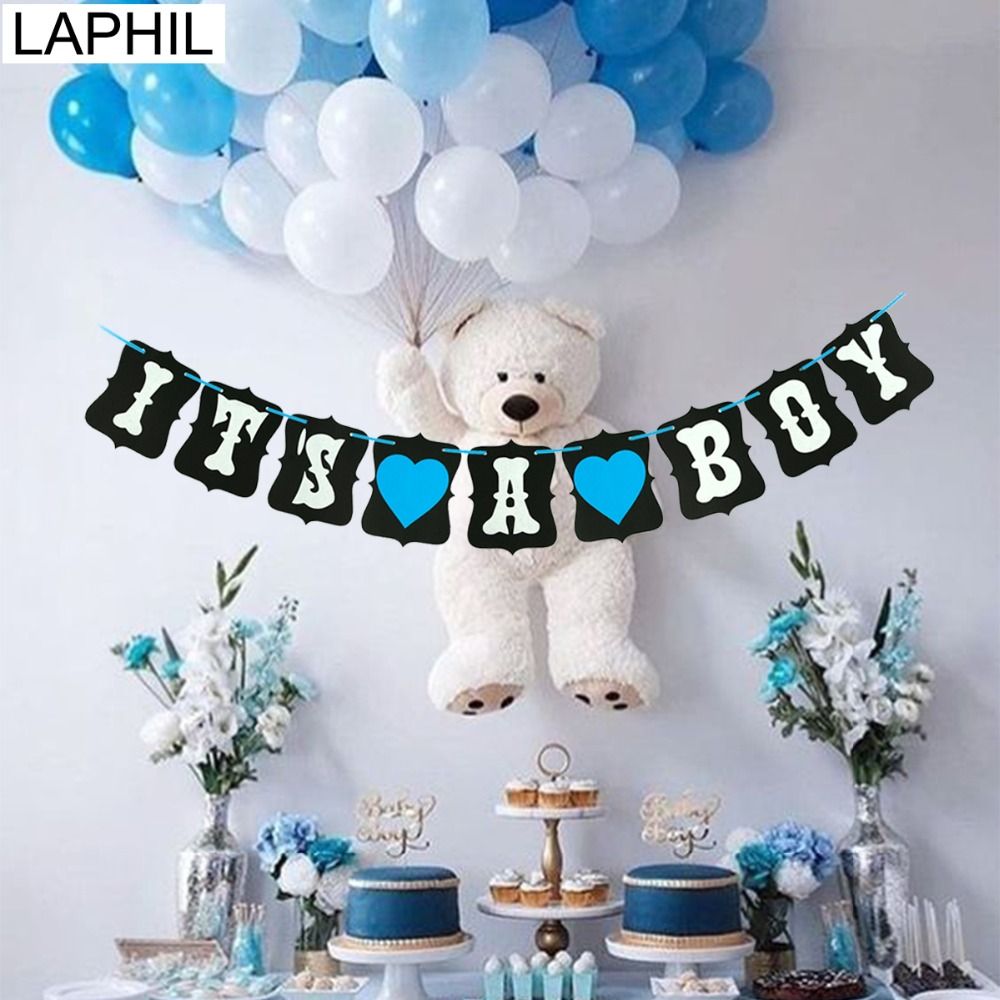 2020 Laphil Baby Shower Paper Banner Blue Pink Its A Girl Boy