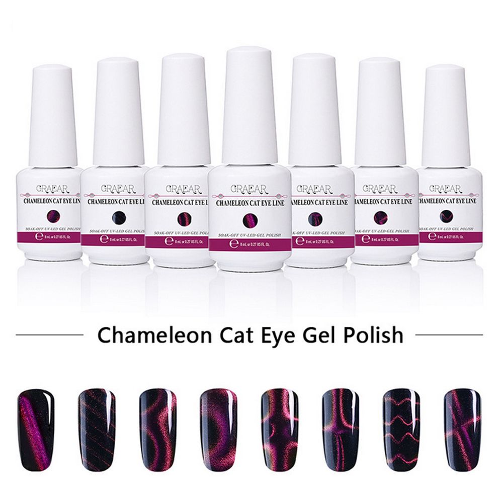 8ml Chameleon Magnet Gel Polish 3d Cat Eyes Uv Nail Polish Soak Off