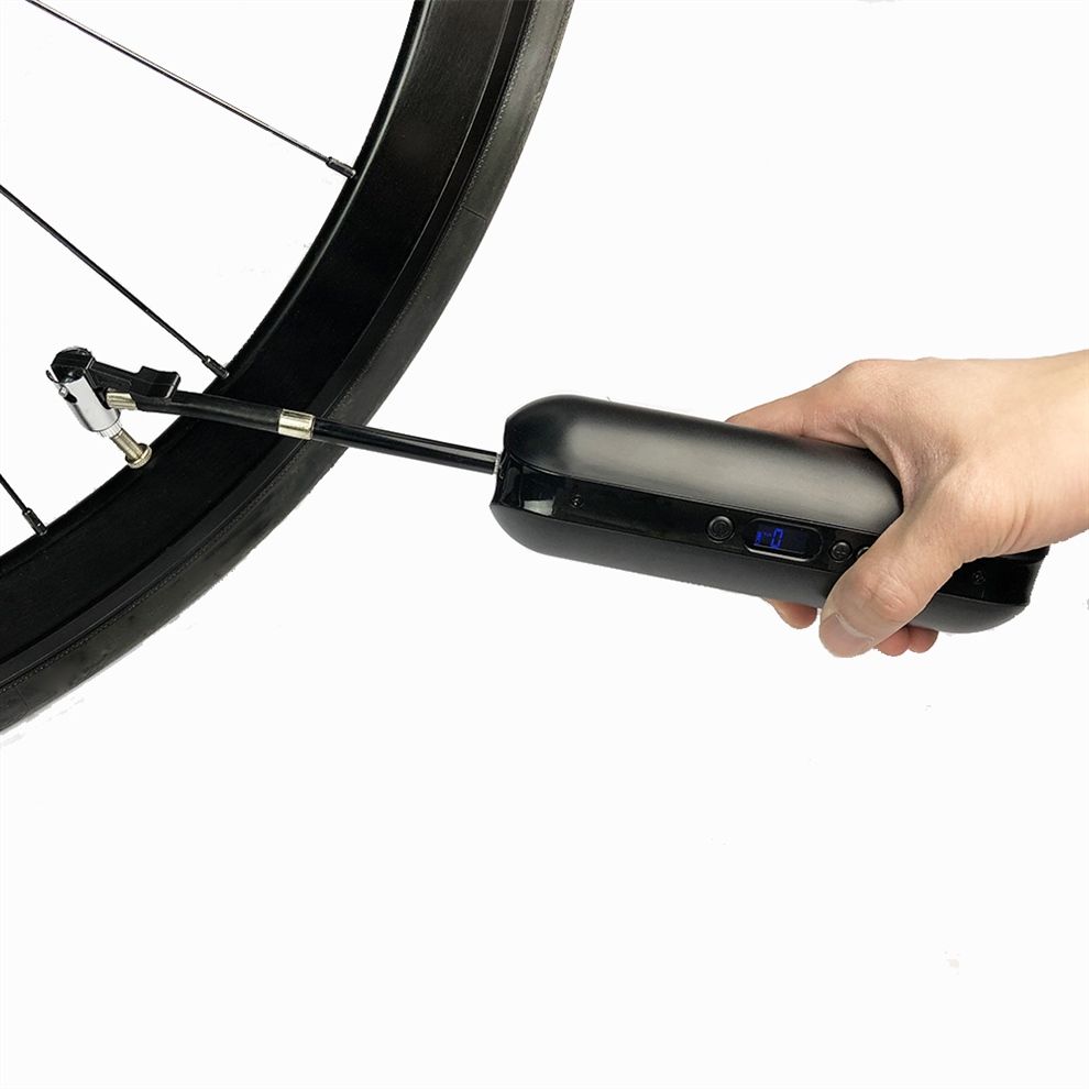 Mini Portable Bicycle Tire Inflator Bike Air Pump Schrader Presta Valve Pressure