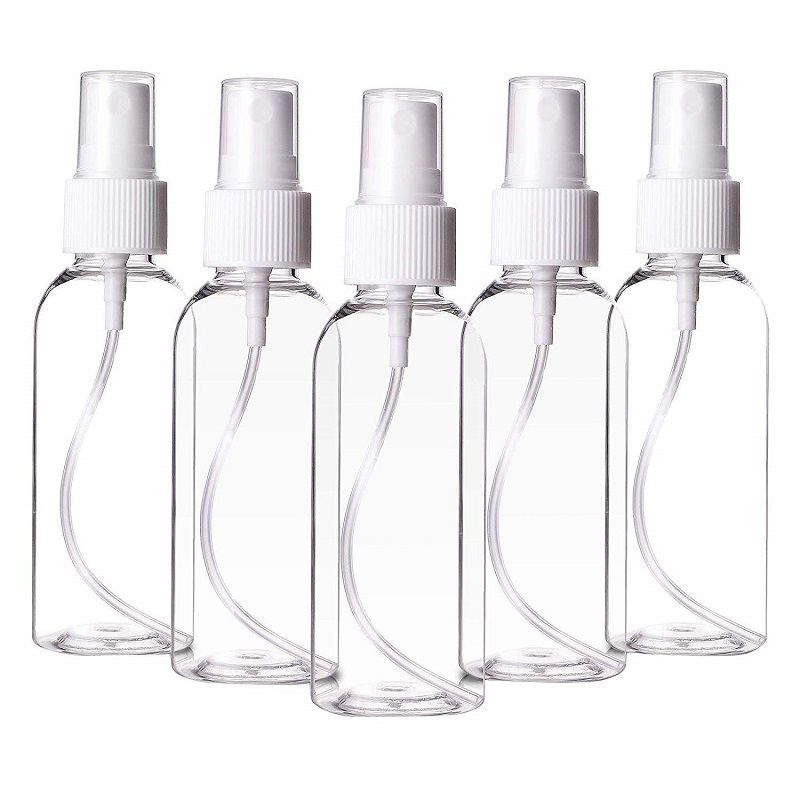 2020 2oz Small Plastic Spray Bottle 100 Packs Empty Mini Fine Mist