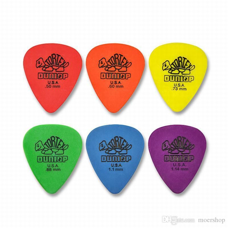 2021 Acoustic Electric Guitar Bass Dunlop Guitar Picks Tortex Pick Standard Classic Mediator