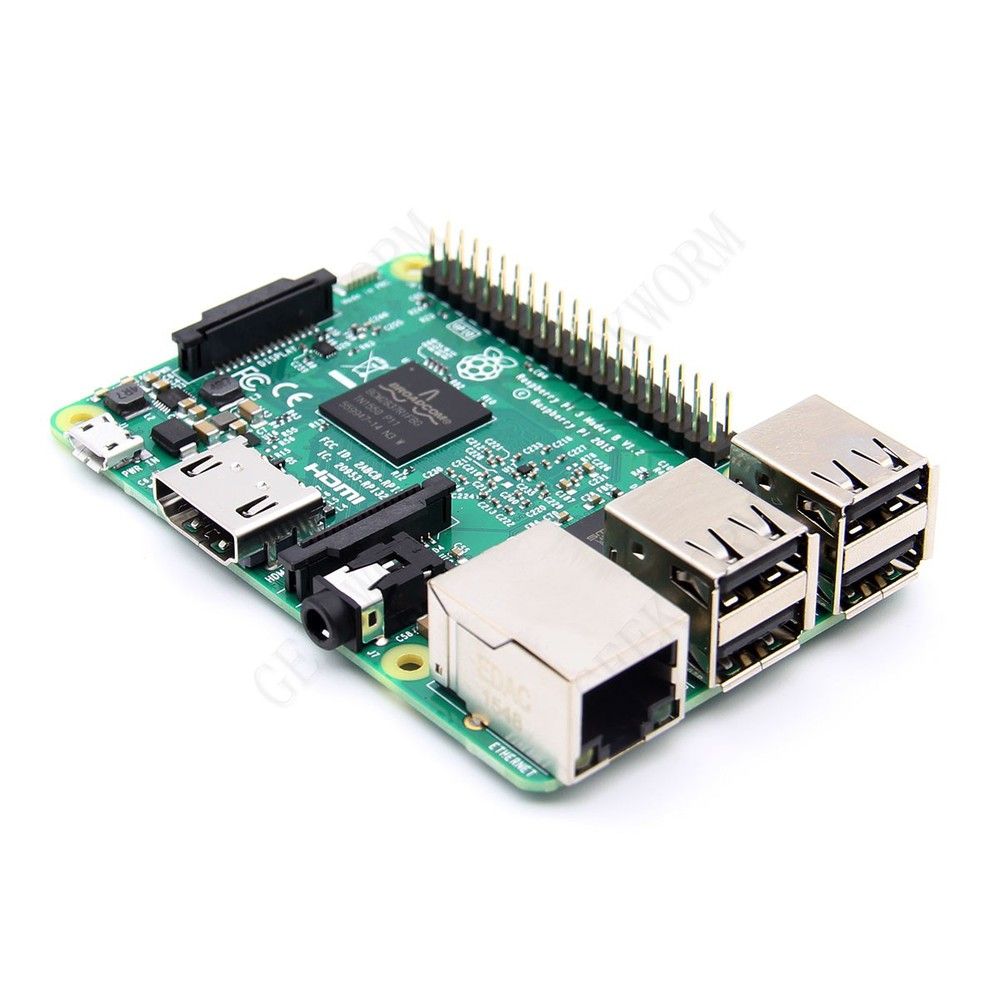 Freeshipping Raspberry Pi 3 Model B Board New Abs Case Heat Sink Mini Fan Kit