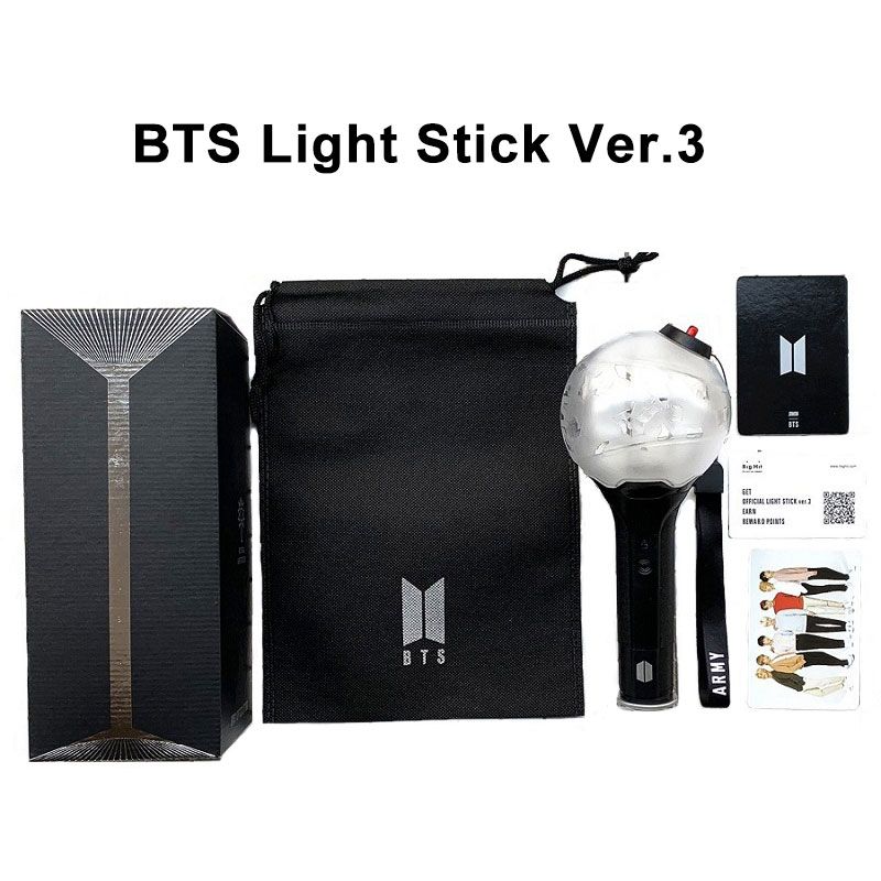 New Flash Glow Light Stick Ver 3 Kpop Bts Army Bomb Bangtan Boys