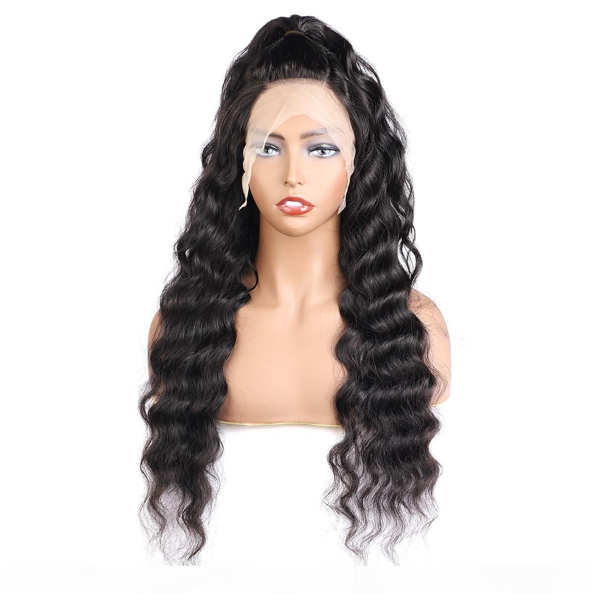 10A Loose Deep Wave 4*4 Transparent Lace Closure Wigs Brazilian Hair