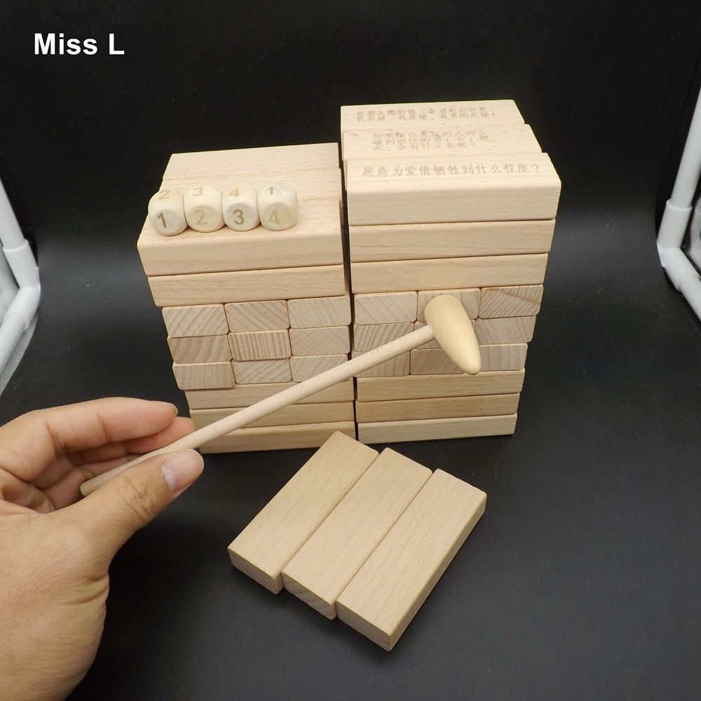 Niño Adultos De Apilar Juego Dura Bloques Con Natural Martillo Jugar Juguete Para Color Madera 5Ac3jL4RqS