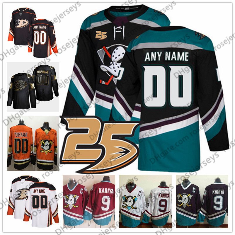 Customized Anaheim Ducks Black Third Jersey Custom Any Number Name Men ...