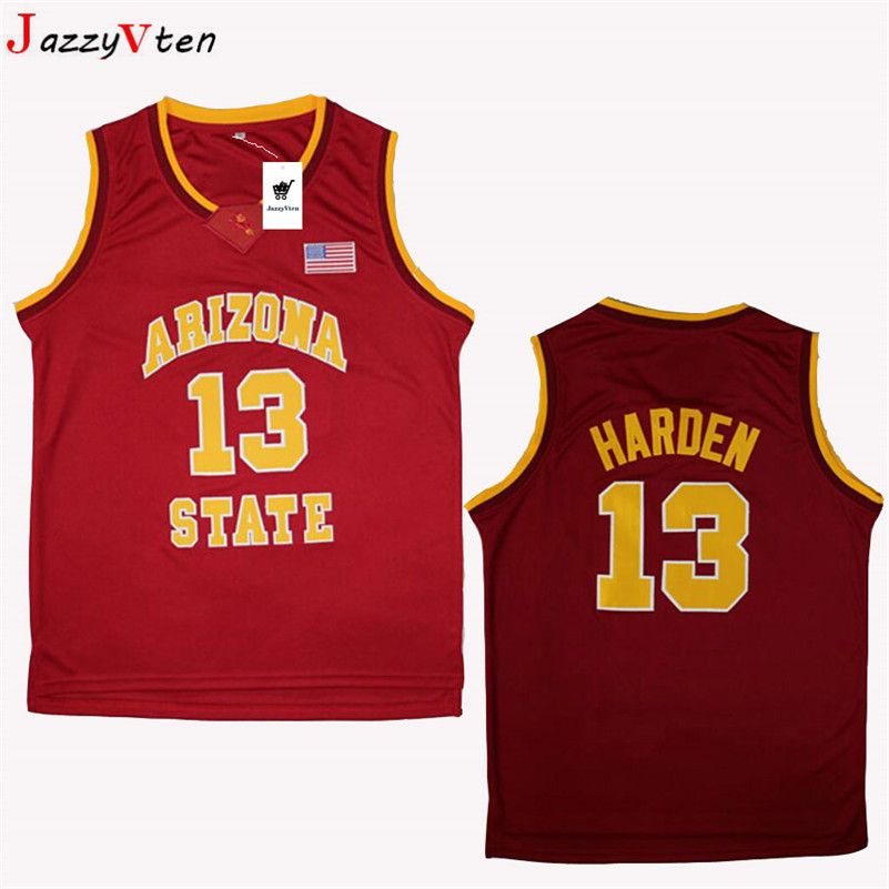 2020 Embroidery Arizona State James Harden Basketball Jersey Stitched