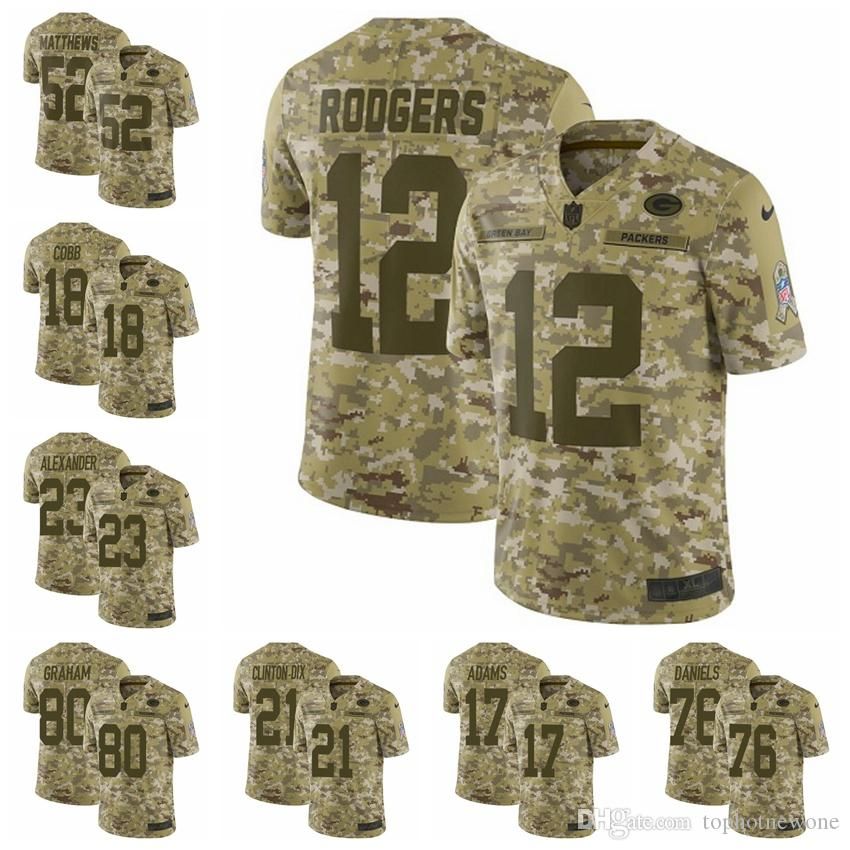 aaron rodgers military jersey