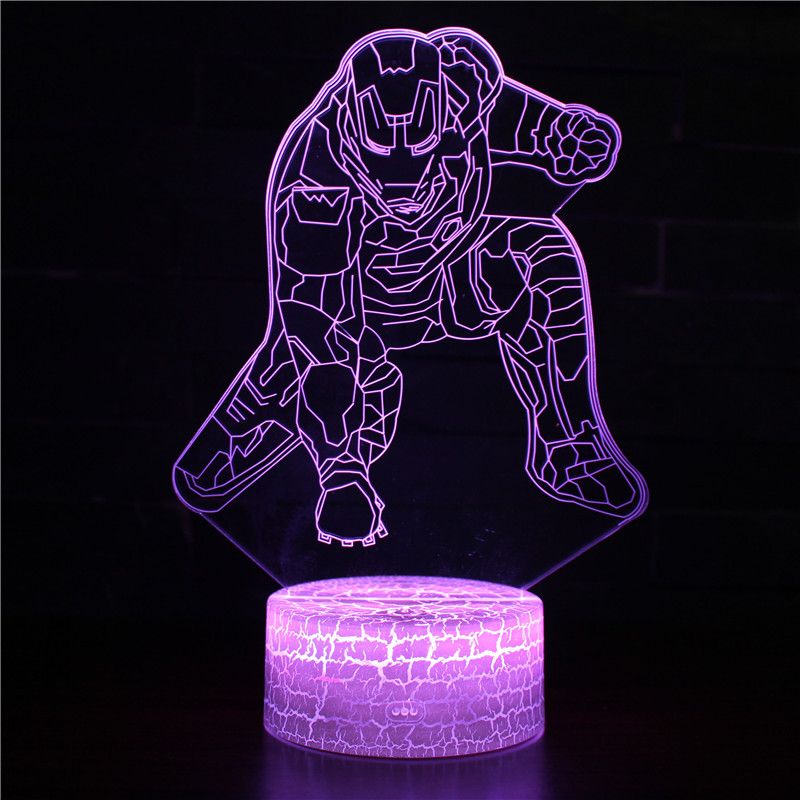 2019 Novelty Marvel Avengers Iron Man Night Light For Kid Flash See Larger Image
