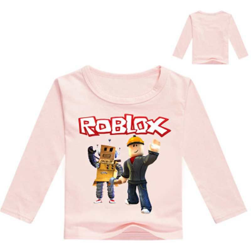 Boys Pullover Coat Girls Spring Full Sleeve Sweatshirt Children Roblox Game Print Clothing Kids Cotton Hoodies 2019 T Shirt - baby roblox size
