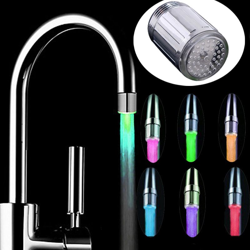 2020 Glow Light Up Led Kitchen Faucet Shower Tap Novelty Luminous