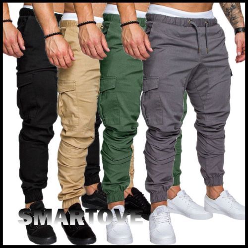 Pantalones para hombre Cintura Elástica Cargo Pantalones De Trabajo Pantalones De Combate 3 en 1 Tamaños Grande