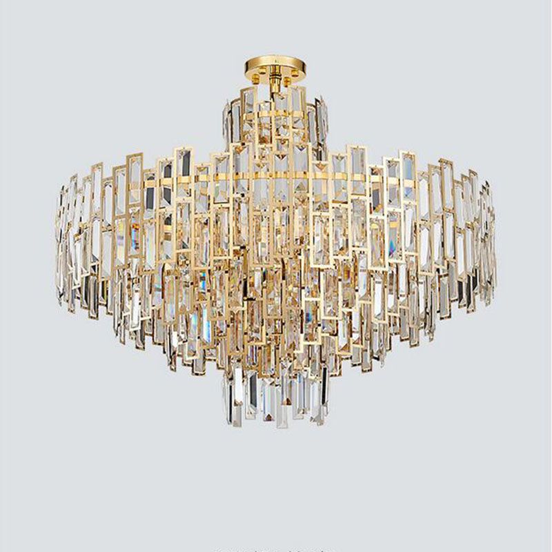 Modern Art Deco Led Chandelier Lustres Luxury Lobby Chandelier Dining Room Living Room Lamps Gold Restaurant And Bar Lamp