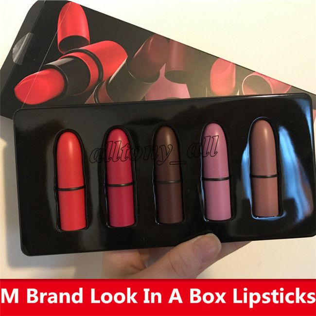 Hot M Brand Frost Sexy Lipstick M Makeup Look In A Box Mini Size