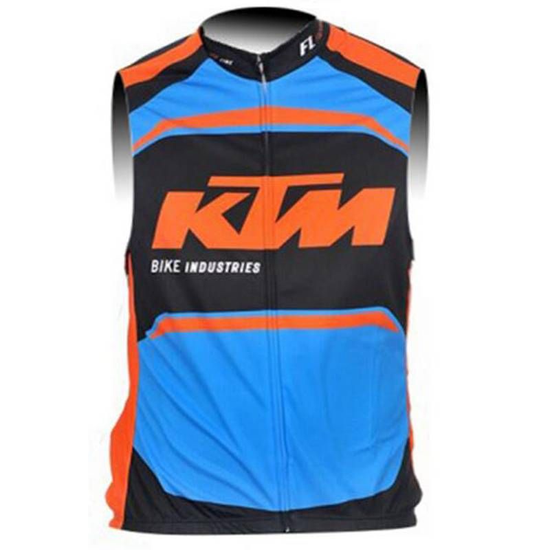 KTM Team Cycling Sleeveless Jersey Vest Good Quality And Low Price
