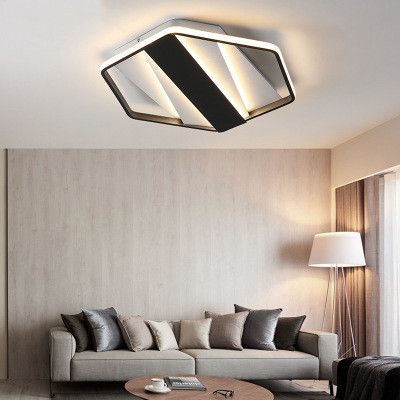 llevadas hexágono modernas del del lámpara del la hogar Luces los del para techo la la lámpara alto de de del de LED accesorios del dormitorio brillo zUMpqSV