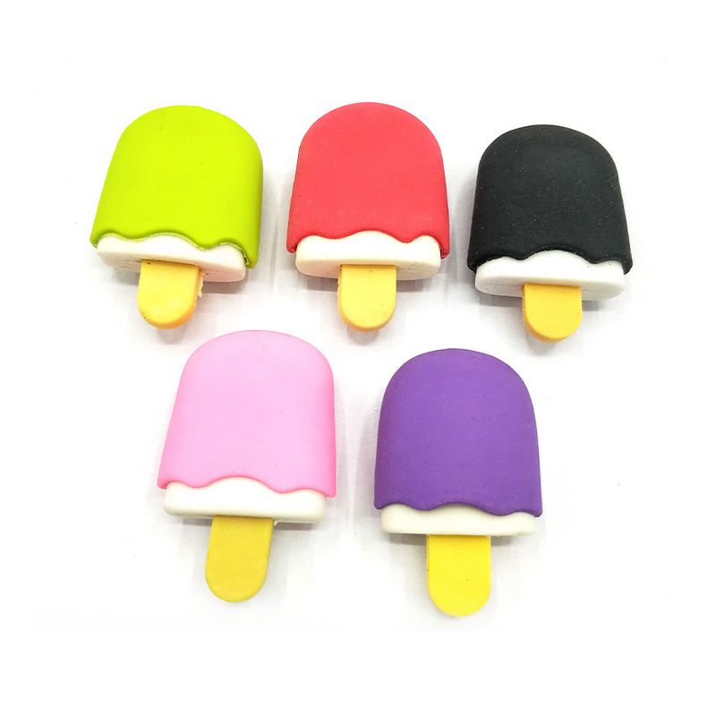 2021 Ice Cream Rubber Eraser Cartoon Removable Eraser Stationery School