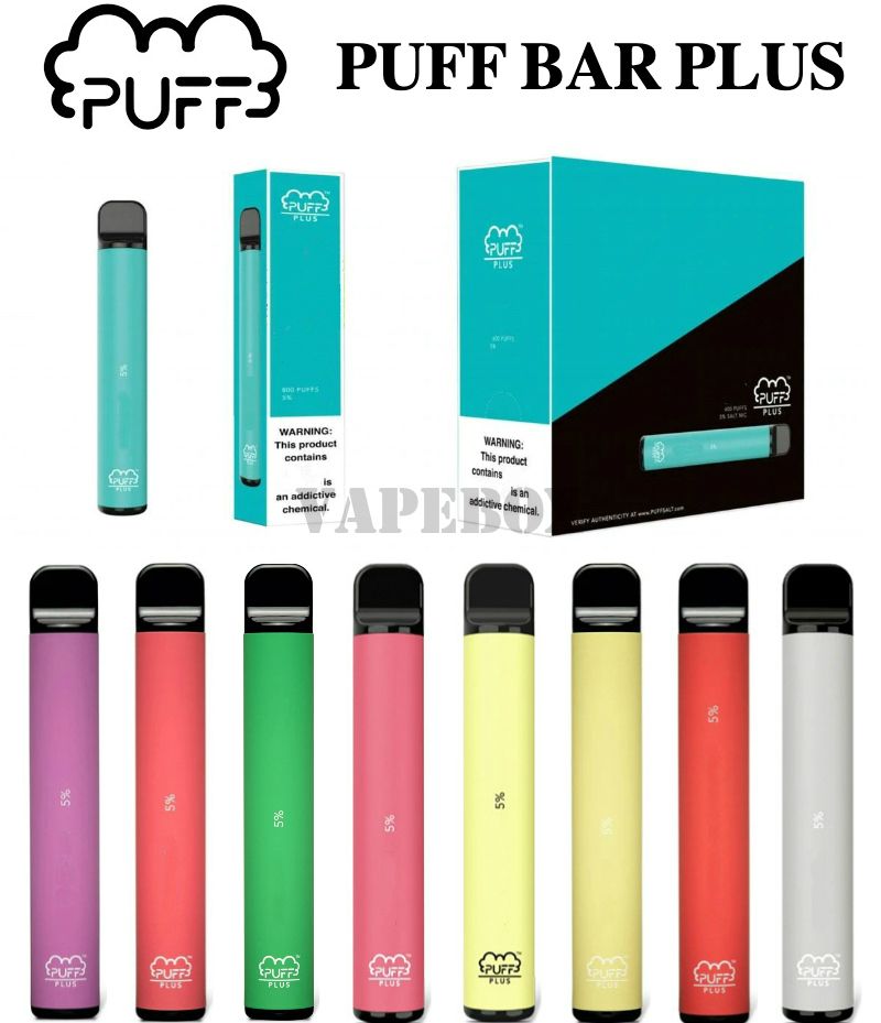 Puff Bar Plus Disposable Device 550mAh Battery 800+ Puffs 3.2ml Pod No