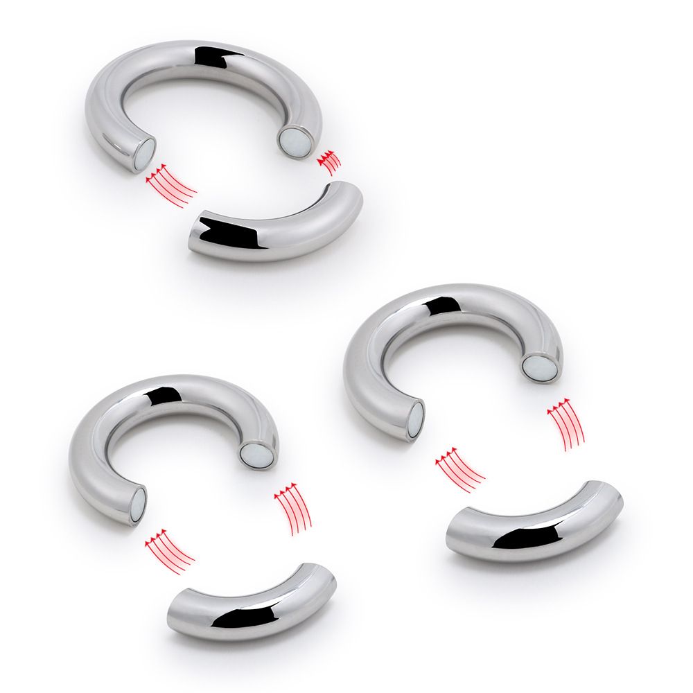 Male Penis Ring Stainless Steel Scrotum BDSM Bondage ...