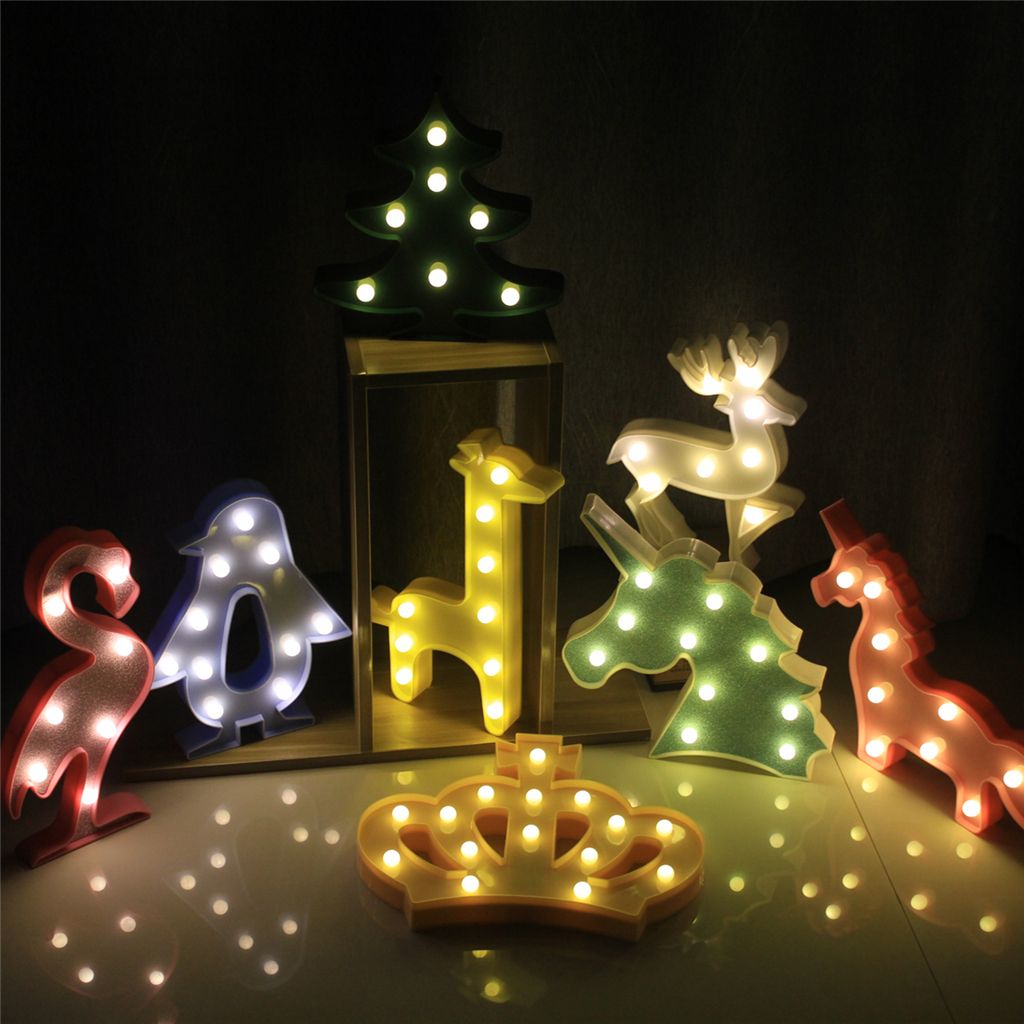 Chambre Nuit Lumière Lampe Pvc Led Ampoule Cartoon Licorne Animaux Flamingo Sommeil Pingouin Bébé En Couronne Plastique Enfant Lampes vm8nN0w