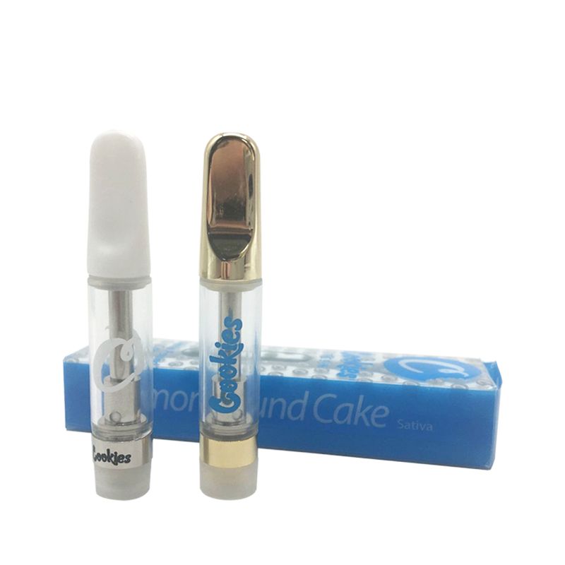 New Cookies Vape Cartridges 510 Ceramic Cartridge Vaporizer Pens 1.0ml