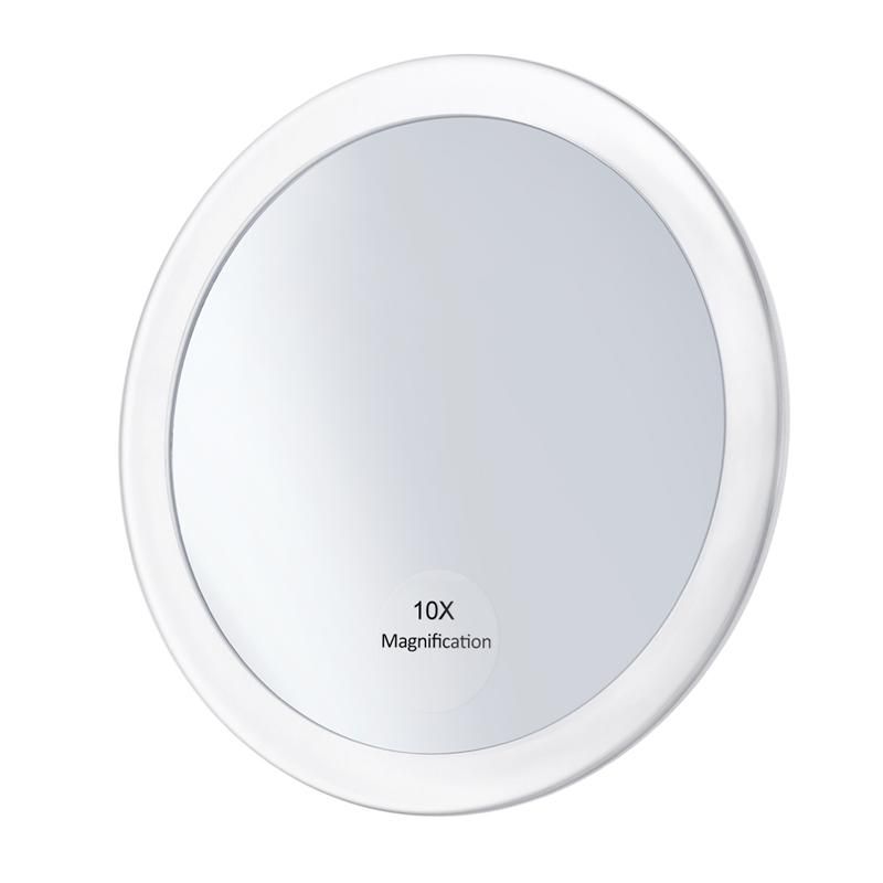 10x Magnifying Makeup Mirror With 3 Suction Cups Make Up Pocket Cosmetic Magnification Compact