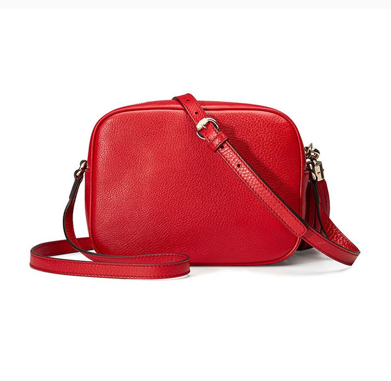 Designer GUCCİ Genuine Leather Marmont Black Red Pink GG Gold SOHO DISCO Shoulder Bag Purse ...