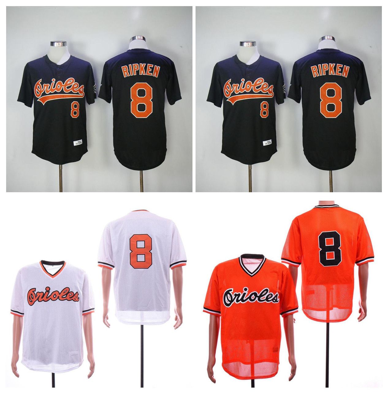 2019 Cheap Mitchell & Ness Baltimore 8 Cal Ripken Jr Jersey Orange