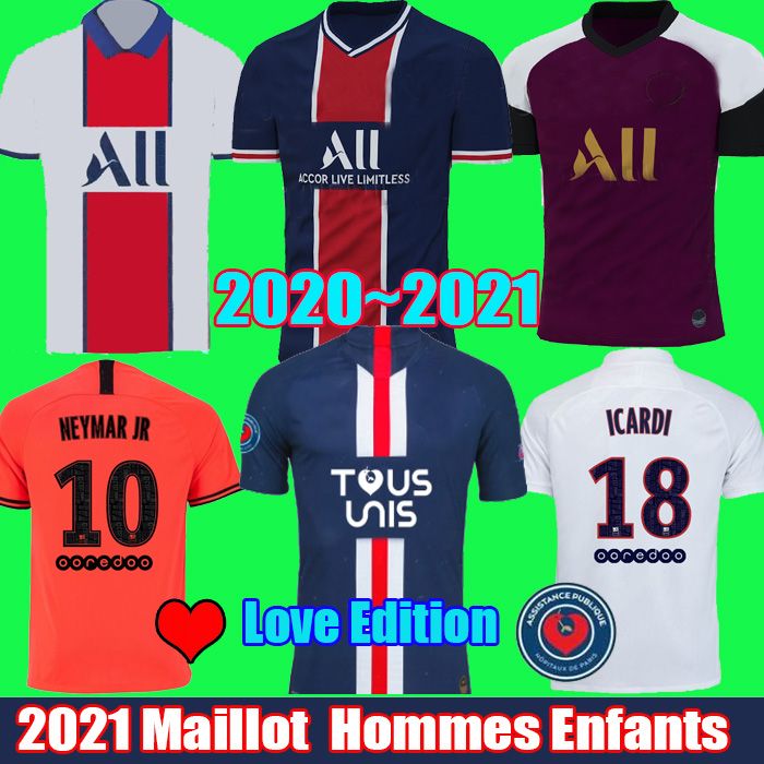 2020 2020 2021 PSG Soccer Jerseys Maillots De Football ...