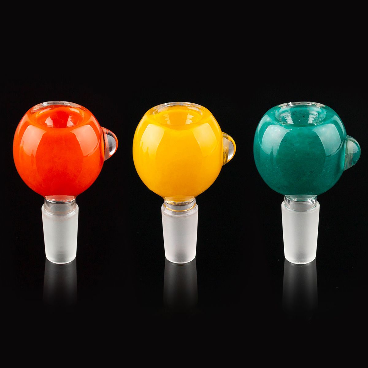 2019 14mm 18mm Colorful Glass Bowl Pieces For Bongs Water Pipes Green