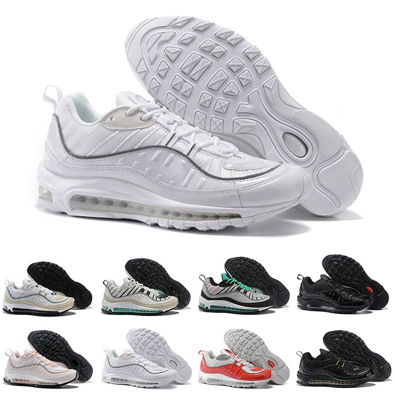 Nike air max 98 2018 Hombres de diseño Zapatos para correr Gundam Triple Negro Blanco Cono Tour Amarillo Rojo El más nuevo Hombre Casual Entrenadores Compre Su Zapatillas Nike Factory, Calzado Nike 2018, De