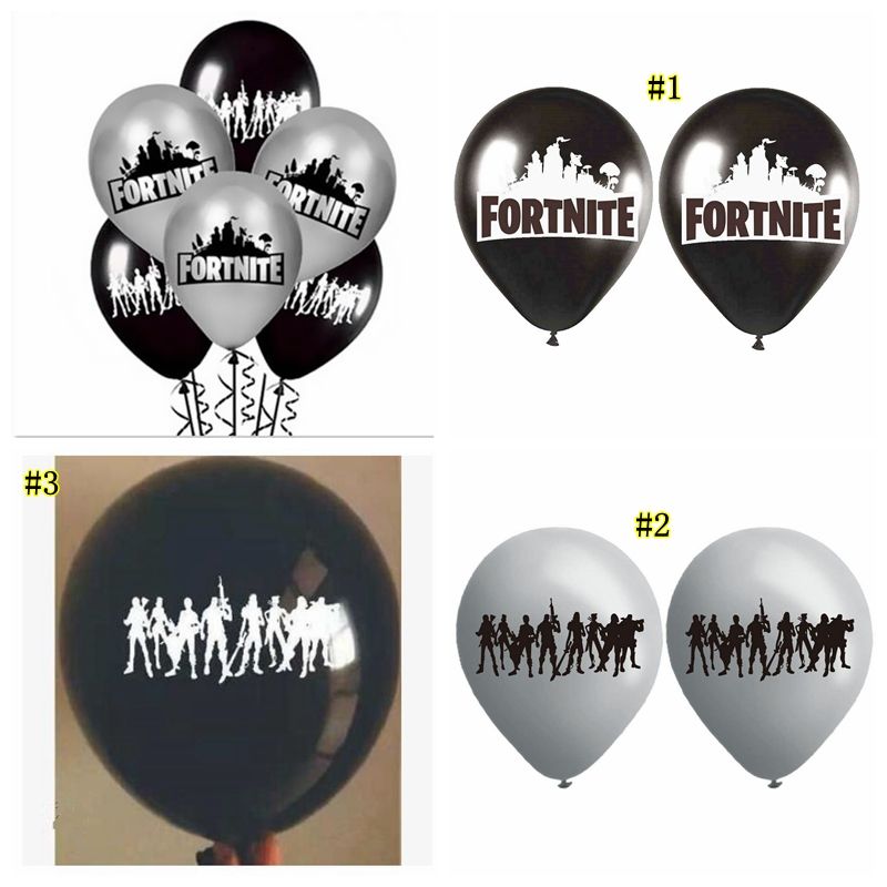 12 Inch Fortnite Inflatable Balloon Children Birthday Party - 12 inch fortnite inflatable balloon children birthday party decoration big fortnite balloons party supplies 3 styles mma1139 party favors bags party favors