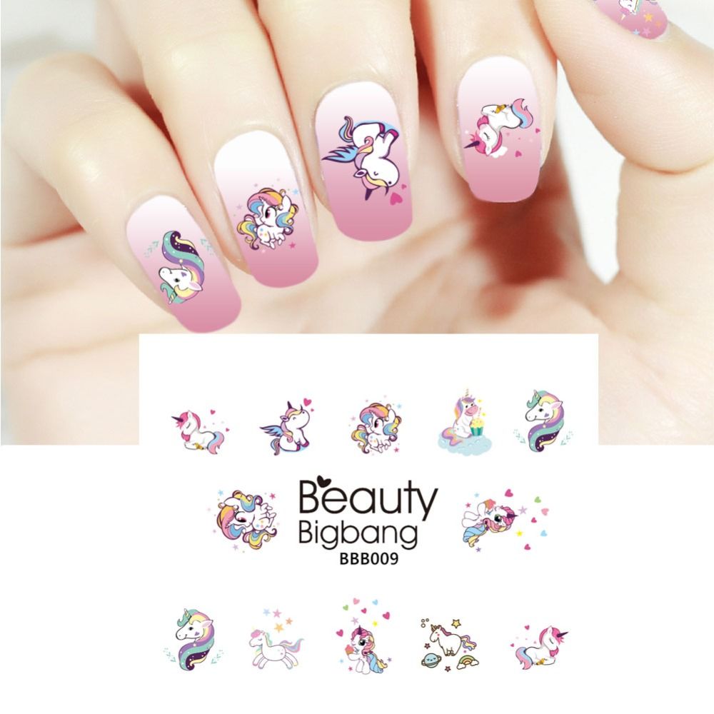 Beautybigbang Sliders Nail Art Decorations 1sheet Unicorn Adhesive Beautybigbang Sliders Nail Art Decorations 1sheet Unicorn Adhesive