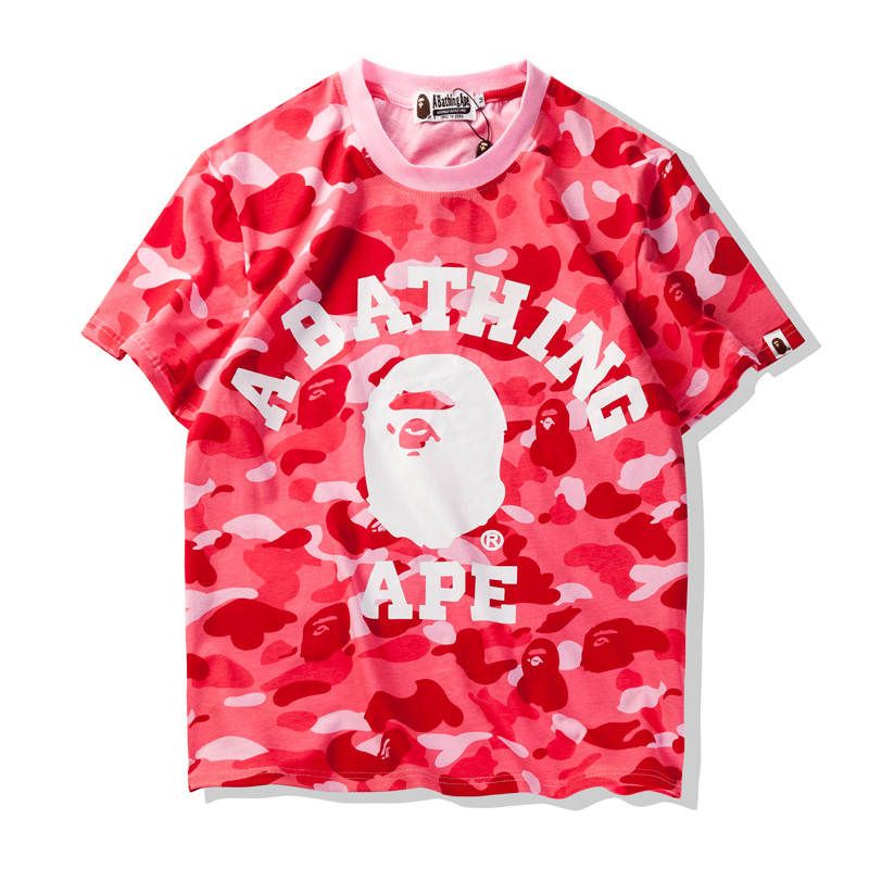 Bape Mens T Shirt Fashion Mens Women Designer Short Sleeves A Bathing