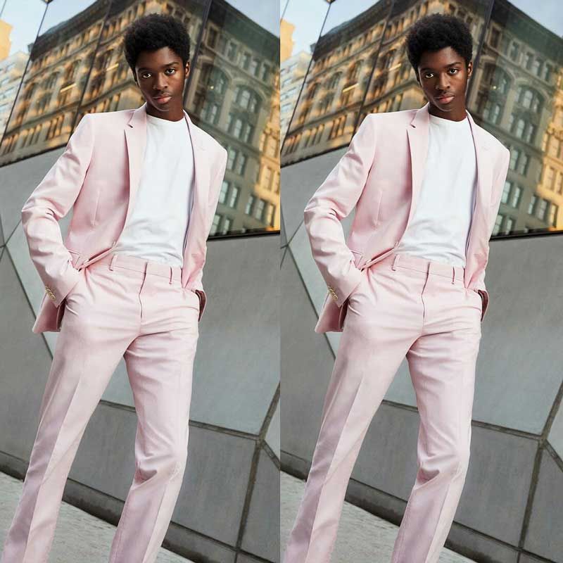 pink prom outfits men