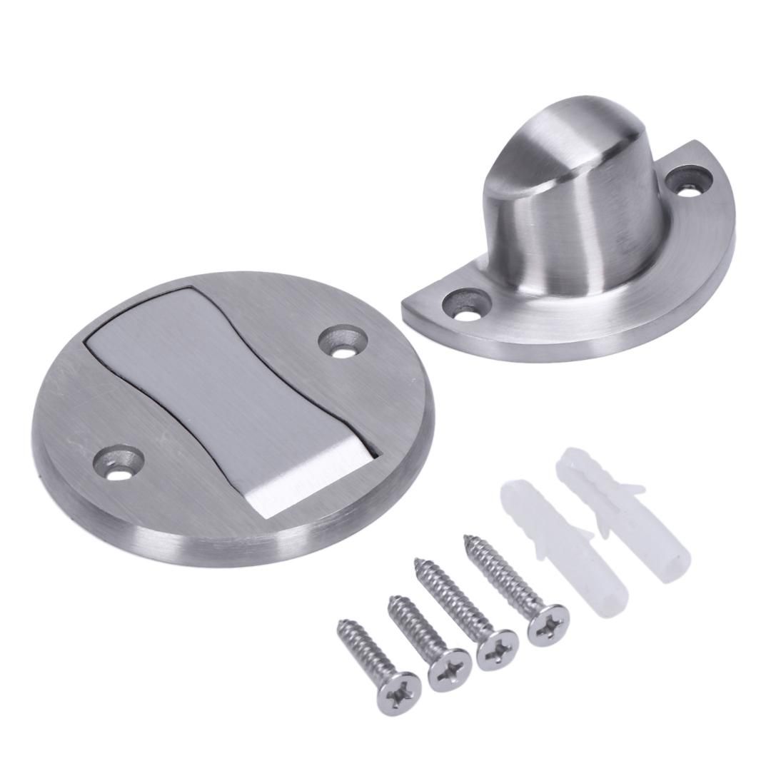 Magnet Door Stops Stainless Steel Stopper Magnetic Holder Toilet Glass Doorstop Furniture Hardware