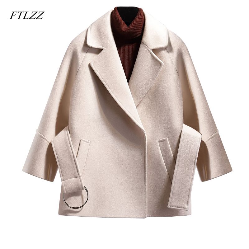 feiXIANG Donna Ufficio Tailleur Elegante Corto Blazer Cardigan Donna Corto Coprispalle Elegante con Maniche 3//4 Lunghezza Giacca Leggera per Primavera Autunno Cappotto da Ufficio Aperto Davanti