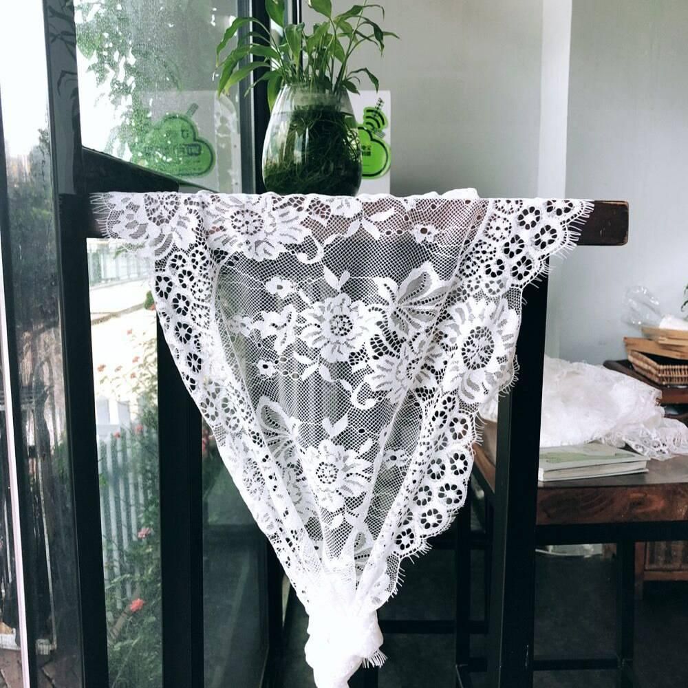 Wedding White Rectangle Lace Table Runner Cover 36 300cm Gold Table