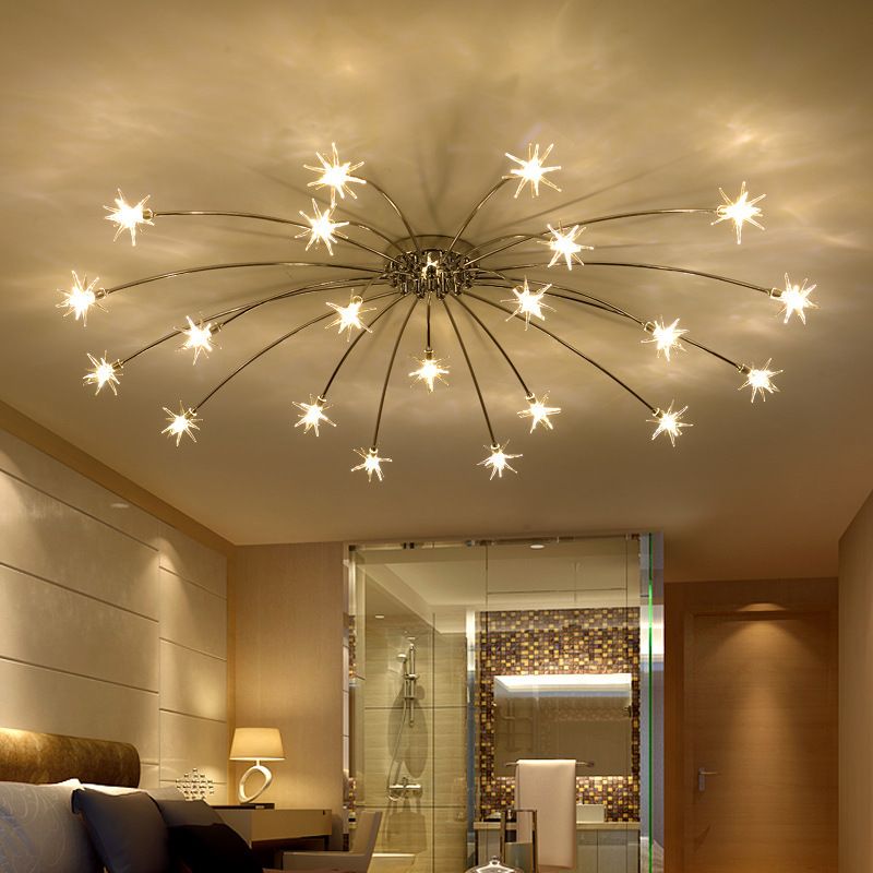 Supply Modern Led Chandelier Light For Living Room Coffee Shop Creative Design Iron Lamp Home Decoraton Indoor Lighting Fixture Novelty Chandeliers