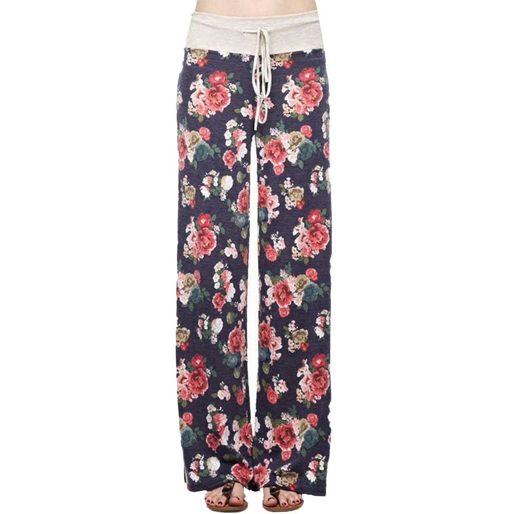 Sleeper 2019 Lâche Gratuite Large Long Livraison Haute Imprimer Jambe Taille Floral Nouveau Mode Quotidien Chaude Pantalon Vente Femmes Porter Summer ZTOkXiuP