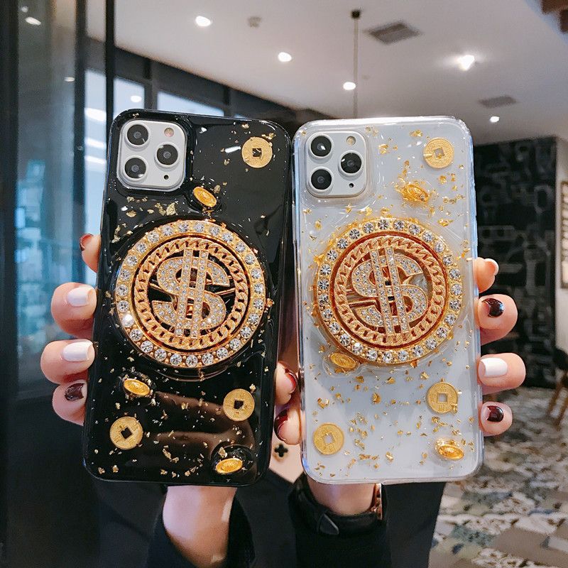 Popular Luxury Desinger Gold Coin Phone Cases For Iphone X Xs Xr Max