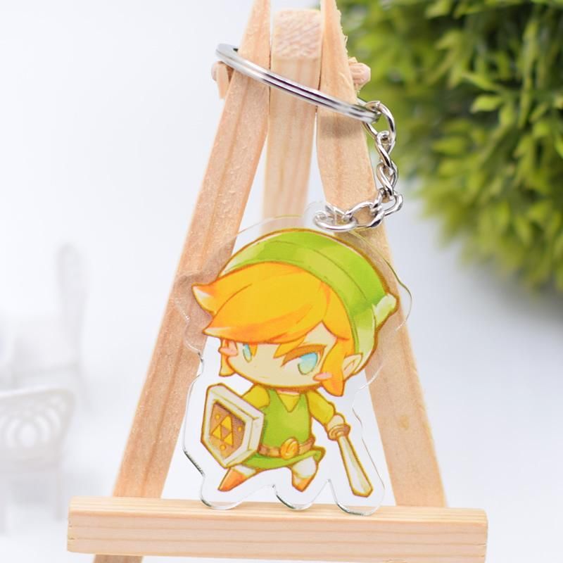 The Legend Of Zelda Keychain Cute Double Sided Link Key Chain Pendant