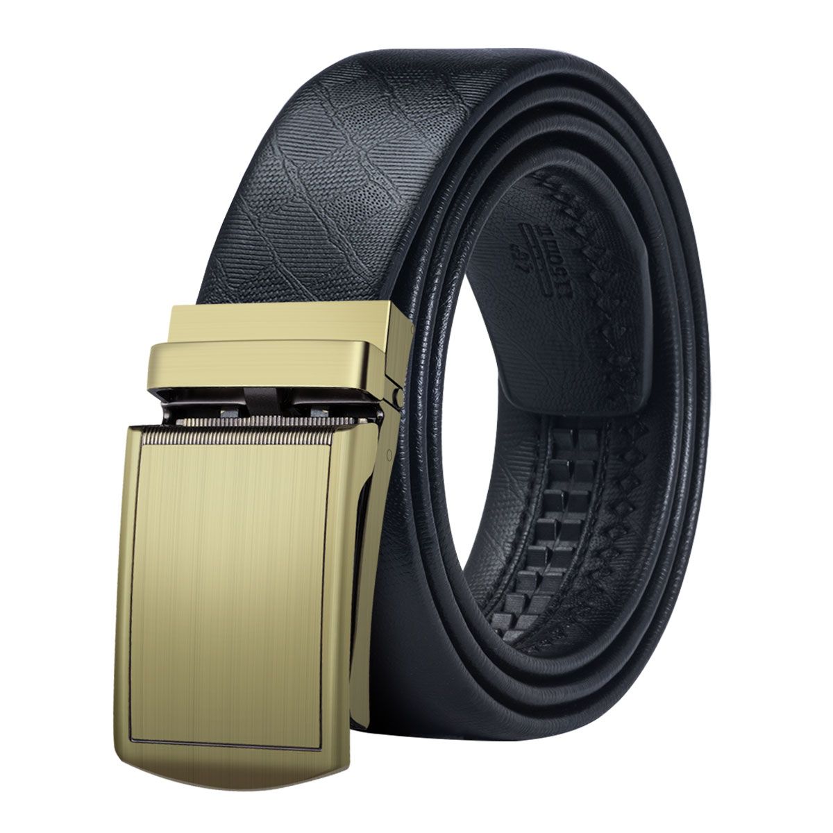 Hi Tie New Belt 100 Good Quality Cowskin Genuine Formal Men Leather Ratchet Strap Male Metal Automatic Buckle Dk 0046