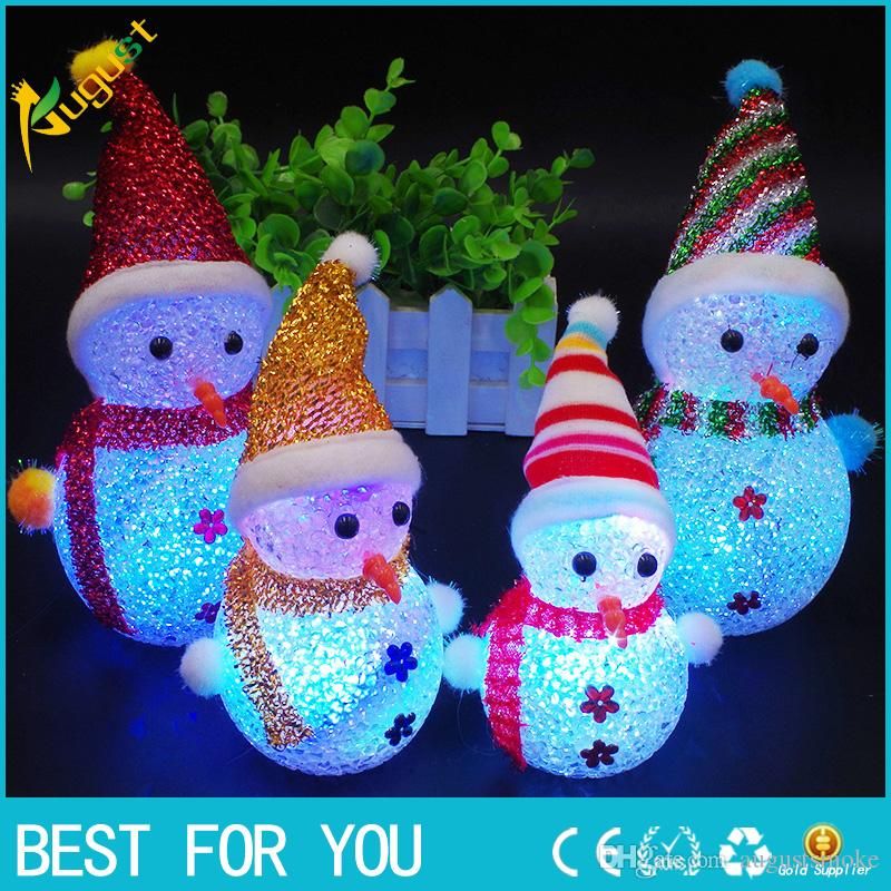 2018 Christmas LED Snowman Santa Light Up Christmas Ornament Small 2018 Christmas LED Snowman Santa Light Up Christmas Ornament Small Light Tree Hanging Decoration - 2018 Christmas LED Snowman Santa Light Up Christmas Ornament Small